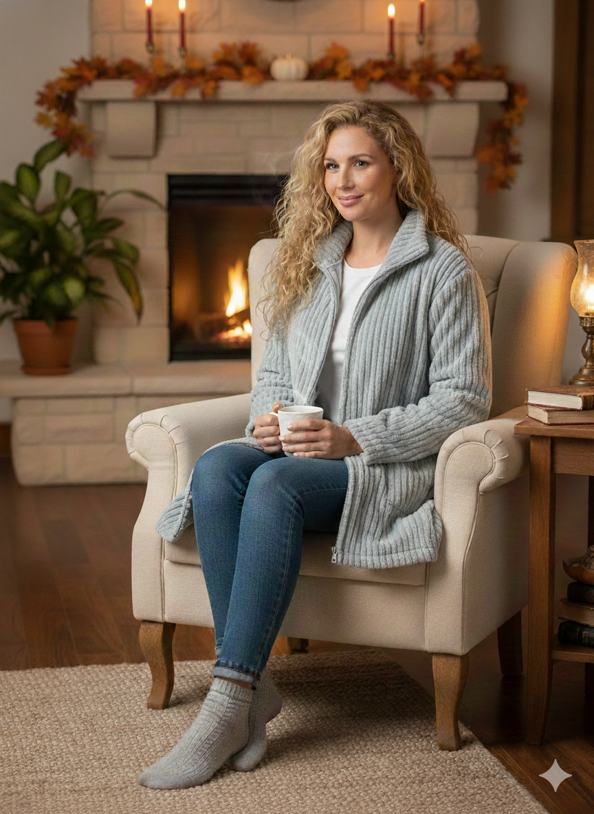 Vestaglia donna in pile Morbidone - GF Ferrari