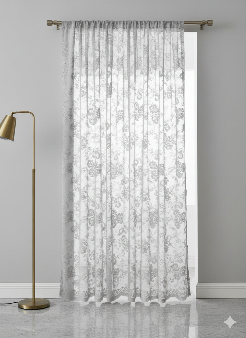 Taglio tenda Shabby chic Alicia colore arena