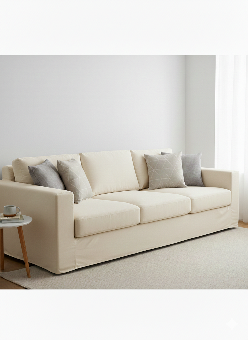 Copridivano elasticizzato Avorio - Kuveè Home