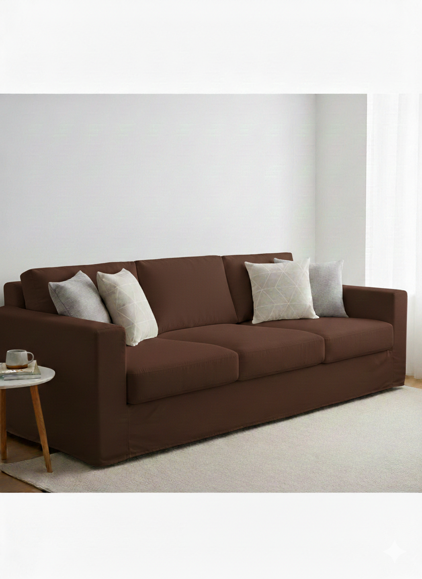 Copridivano elasticizzato Cioccolato - Kuveè Home