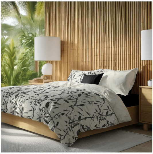 Completo copripiumino Matrimoniale Bamboo - INHOM