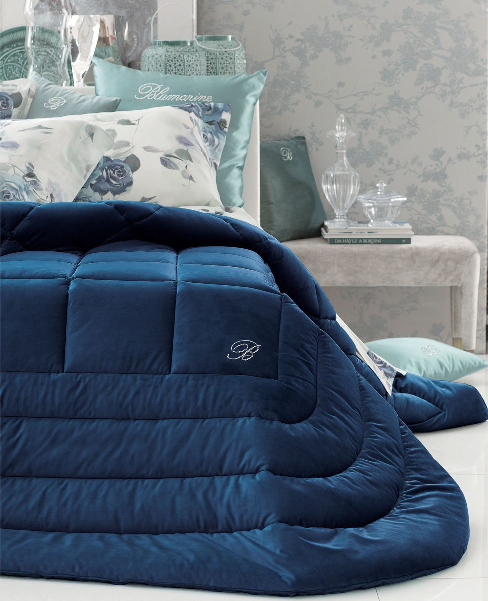 Trapunta invernale Matrimoniale Blu Velvet - Blumarine