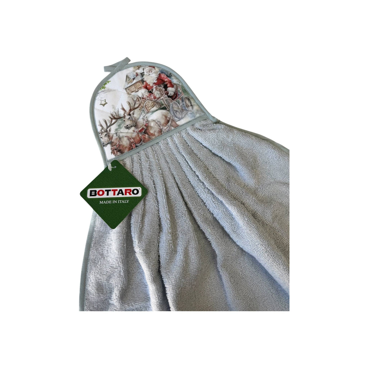 Strofinaccio asciughino in spugna natale Incanto - Bottaro