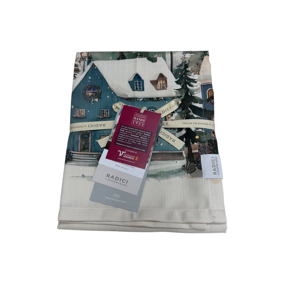 Runner antimacchia Natale Bruges - Tessitura Randi