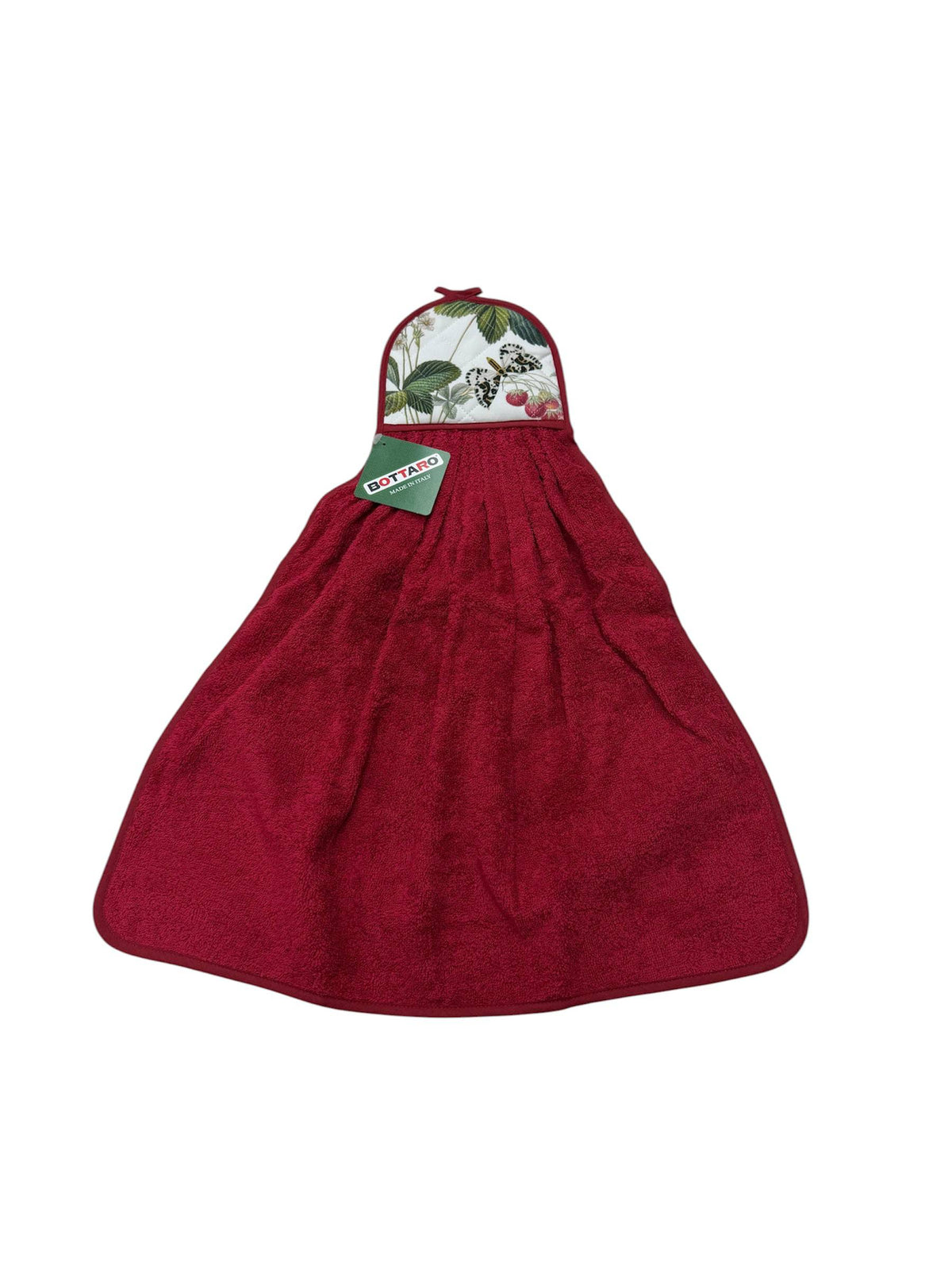 Strofinaccio asciughino in spugna natale Fragoline - Bottaro