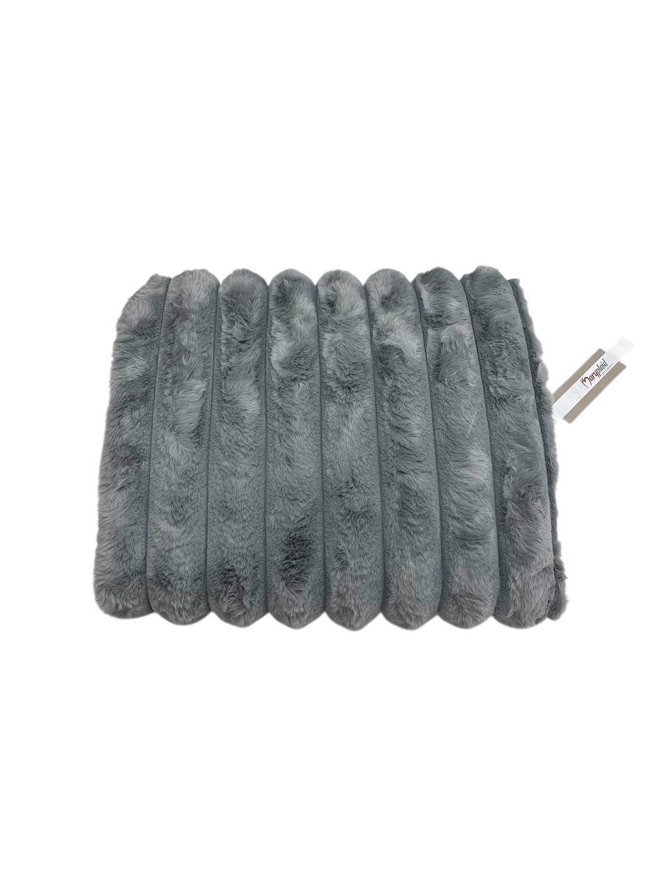 Coperta plaid 140x180cm pellicciotto Grigio - Maryplaid