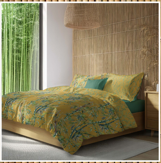 Completo copripiumino Matrimoniale Bamboo - INHOM